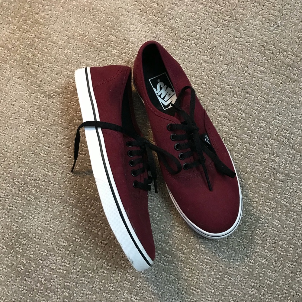Vans Burgundy Canvas Basic Sneaker Shoes